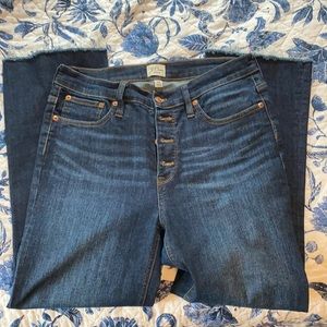 J. Crew Billie Demi boot crop denim